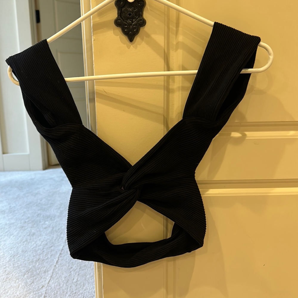 shein black going out top